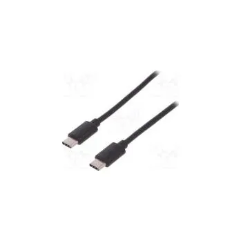 Datový kabel Kabel USB 2.0 z obou stran, USB C vidlice niklovaný 1,8m