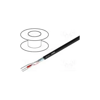 elektrický kabel Vodič DMX Žíla lanko 1x2x0,14mm2 110Ω -15÷70°C Barva černá