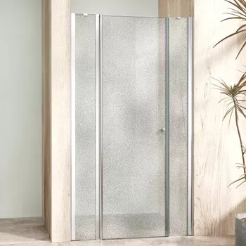 Sprchové dveře ALFA LINE II Chrom 95 Grape Sprchové dveře jednokřídlé s pevnými stěnami v rovině