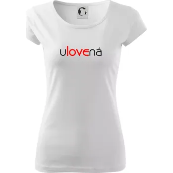 Dámské tričko Ulovená a ulovený - Dámské triko Pure - XS ( Bílá )