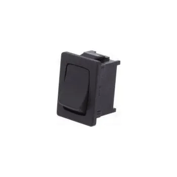 vypínač ROCKER SPST pol 2 OFF-ON 12A/250VAC černá IP40 není 100mΩ