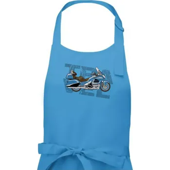 Kuchyňská zástěra Cestovní motorka Amerika modrá - Pánská zástěra na vaření - Univerzální velikost ( Světlý tyrkys )