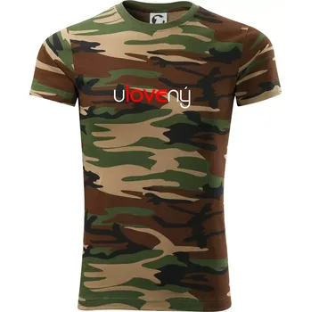 Pánské tričko Ulovená a ulovený - Army CAMOUFLAGE - XS ( Hnědý maskáč )