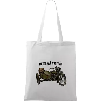 Motorkář veterán - Taška bavlněná - 42 x 38 cm ( Bílá )