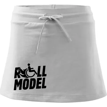 Dámské oblečení Roll model - Sportovní sukně - two in one - XS ( Bílá )