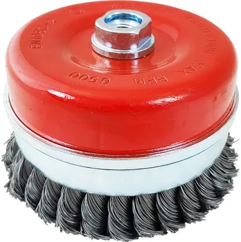 Brusný kartáč MAGG Kartáč hrnkový 125, copánkový S 0,50, závit M14x2