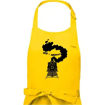 Kuchyňská zástěra Mašina - Hu - Dámská zástěra na vaření - Univerzální velikost ( Žlutá )