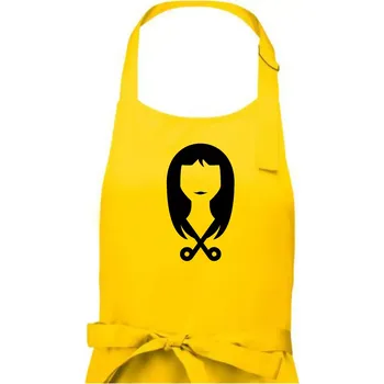 Kuchyňská zástěra Dámská kadeřnice - Dámská zástěra na vaření - Univerzální velikost ( Žlutá )