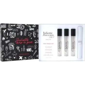 Kosmetická sada Juliette Has a Gun Trio Travel Gift set - Vanilla Vibes + Not a Perfume + Lipstick Fever 3x7,5 ml