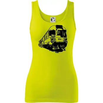 Vlak 854 bok - Dámské tílko - S ( Limetková )