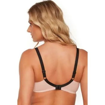 Dámská móda Polovyztužená podprsenka Gaia Leonia Ecru-černá 90E