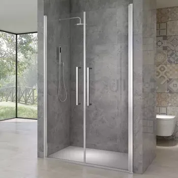 Sprchové dveře HANY 83-87 Čiré Sprchové dveře otevírací dvoukřídlé