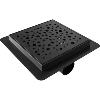 Odvodňovací žlab B-SQUARE 15 Black Odtoková vpusť - čtverec