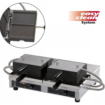 Vaflovač Vaflovač dvojitý elektrický Krampouz EasyClean, sklopný 180°, madlo I, 16x28 Fine