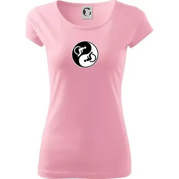 Dámské oblečení Jin jang vozíčkář - Dámské triko Pure - XS ( Růžová )
