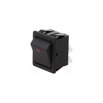 vypínač ROCKER DPST pol 2 OFF-ON 16A/250VAC černá Těleso černá 1550