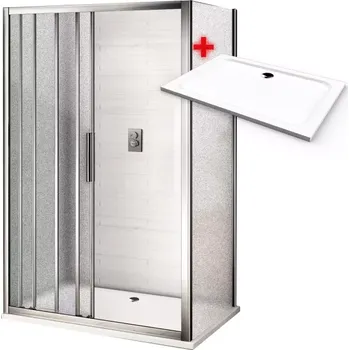 AFTER ROCKY 90x90 Grape Sprchový kout s mramorovou vaničkou