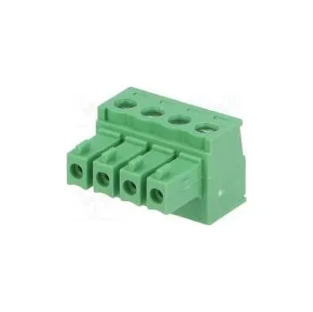 Elektrická zásuvka Rozpojovací svorkovnice 3,81mm póly 4 přímý zástrčka zásuvka