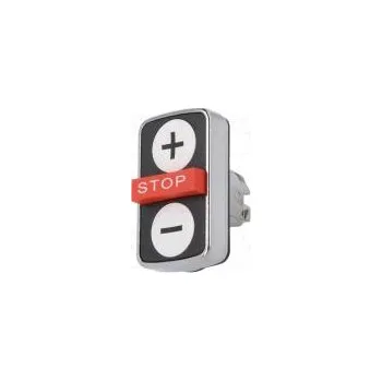 spínač Přepínač trojitý 1-polohové 22mm bilá/červená/bilá IP66