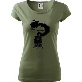 Dámské tričko Mašina - Hu - Dámské triko Pure - XS ( Khaki )