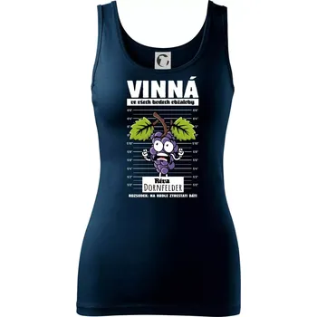 Dámské tričko Vinná réva odsouzena Dornfelder - Dámské tílko - S ( Námořní modrá (velmi tmavá - téměř černá) )