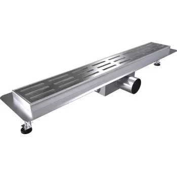 Odvodňovací žlab C-DRAINWELL 100 Chrom Odtokový podlahový žlab, kostky