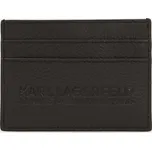 POUZDRO NA PLATEBNÍ KARTY KARL LAGERFELD K/RSG LEATHER CARDHOLDER BLACK