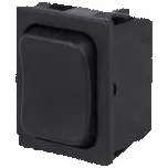ROCKER DP3T pol 3 (ON)-OFF-(ON) 6A/250VAC černá IP40 není
