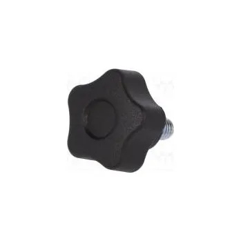 Nábytkové kování Nastavovací kolečko Ø 25mm Vněj.závit M6 10mm H 19mm