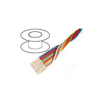 elektrický kabel Vodič 5x0,35mm2 nestíněný 49V 100m OFC lanko