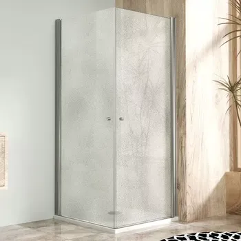 Sprchová zástěna 100x100, oboustranně otevírací, grape, chrom - ALFA DUE