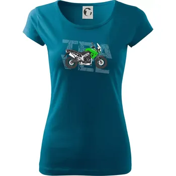 Dámské tričko Cestovní enduro zelená - Dámské triko Pure - S ( Petrolejová )