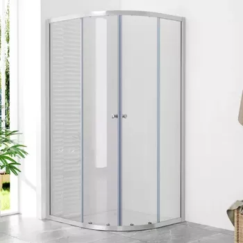 POINT AS 120x80 Grape Asymetrická sprchová zástěna