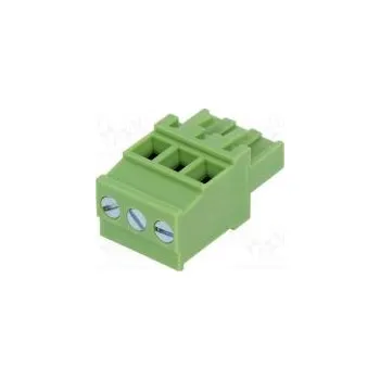 Elektronická součástka Rozpojovací svorkovnice 5mm póly 3 úhlové 90° zástrčka 300V