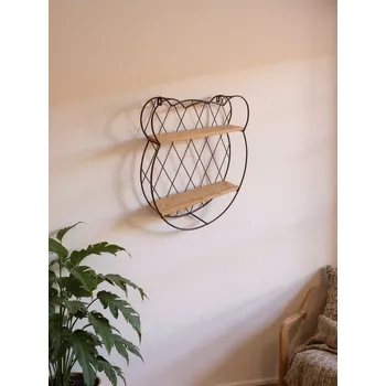 police Sinsay - Kovová nástěnná polička - hnědá - 089GE-88X - 089GE-88X-ONE