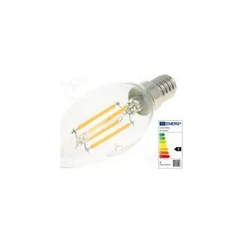 Žárovka Žárovka LED teple bílá E14 230VAC 470lm P 4W 2700K CRImin 80