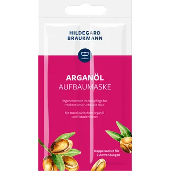 Pleťová maska Limitierte Editionen Regenerační maska ​​z arganového oleje 2x7