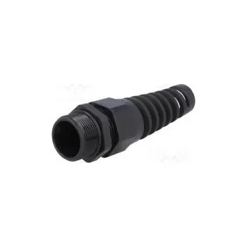 Vývodka s vývodkou PG21 IP68 Mat polyamid černá