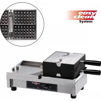 Vaflovač Vaflovač elektrický Krampouz EasyClean, sklopný 180°, madlo I, 4x7 Brusel