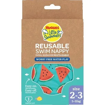 látková plena HUGGIES Little Swimmers Nappy 2‑3 plavecké kalhotky 5‑11 kg