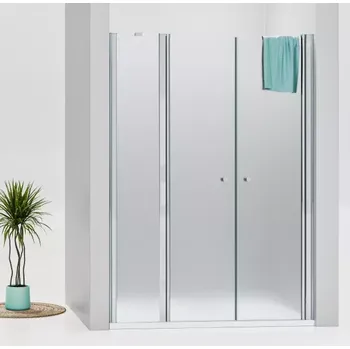 Sprchové dveře BETA LINE Chrom 110 Grape Sprchové dveře dvoukřídlé s pevnou stěnou v rovině (80+30)