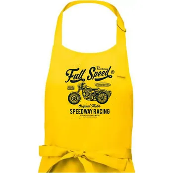 Kuchyňská zástěra Full Speed - Dámská zástěra na vaření - Univerzální velikost ( Žlutá )