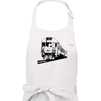 Kuchyňská zástěra Vlak 854 - Dámská zástěra na vaření - Univerzální velikost ( Bílá )