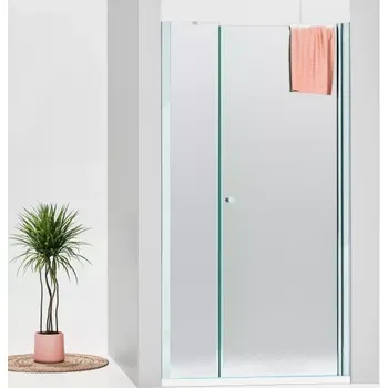 Sprchové dveře ALFA-V LINE Chrom 145 Grape Sprchové dveře jednokřídlé s pevnou stěnou v rovině (90+60)