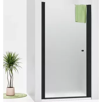 Sprchové dveře ALFA Black 95 Grape Sprchové dveře do niky jednokřídlé černé