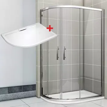 NATALI HARD 90x80 Clear Pravý Sprchový kout asymetrický