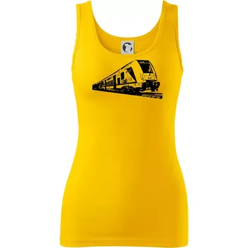 Dámské oblečení Vlak 641 - Dámské tílko - XS ( Žlutá )