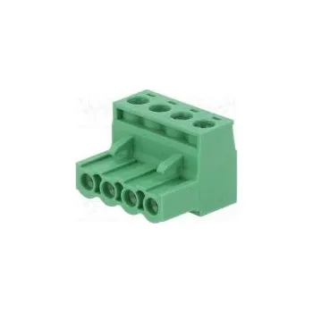 Elektrická zásuvka Rozpojovací svorkovnice 5,08mm póly 4 přímý zástrčka zásuvka