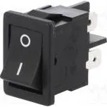 ROCKER DPST pol 2 OFF-ON 4A/250VAC černá IP40 100mΩ -20÷85°C
