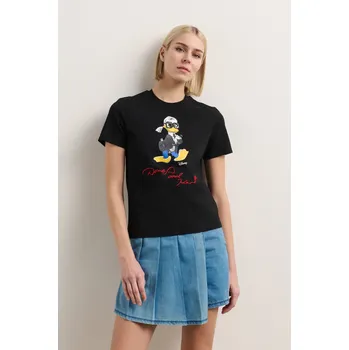 TRIČKO KARL LAGERFELD KL X DISNEY REGULAR T-SHIRT BLACK
